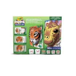 super set pops giungla - 6 disegni 3d, 18 pennarelli, 3 fogli adesivi