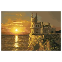 swallows nest castle - diamond dotz intermediate dd12.067 52x52cm