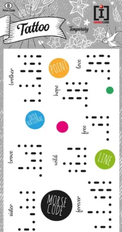 tattoo morse code words - tattoo