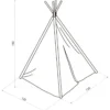 teepee tent world map - tenda mappa del mondo - bianco e nero