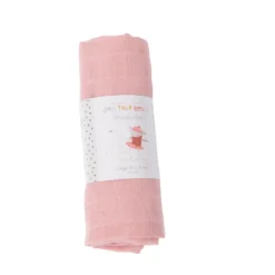 telo mussola di cotone 70x70cm rosa