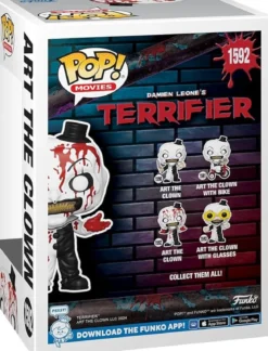 terrifier 2: art the clown (bd) 9cm - funko pop! 1592