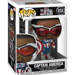 the falcon and the winter soldier - capitan america 9cm - funko pop 814