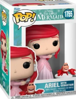 the little mermaid - ariel with sebastian 9cm - funko pop! 1755