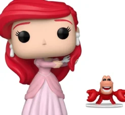 the little mermaid - ariel with sebastian 9cm - funko pop! 1755