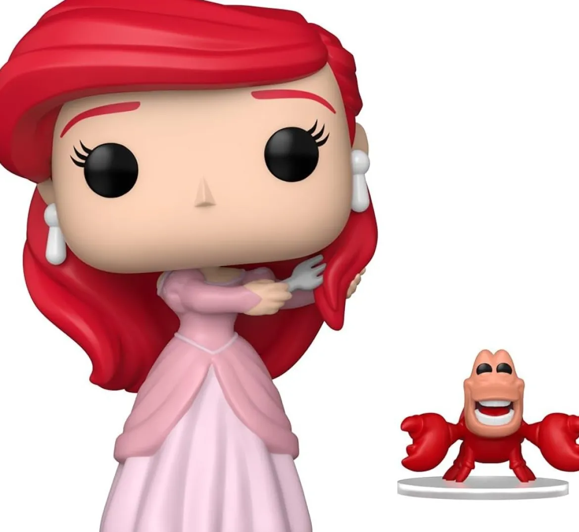 the little mermaid - ariel with sebastian 9cm - funko pop! 1755