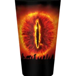 the lord of the rings - bicchiere large glass 400ml - sauron
