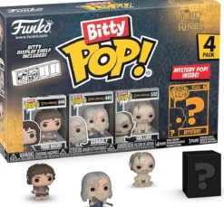 the lord of the rings - 4 pack 3cm - funko pop bitty