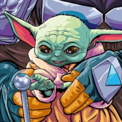 the mandalorian: baby yoda - puzzle 3x49 pezzi