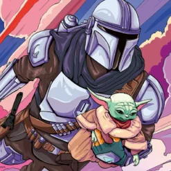 the mandalorian: baby yoda - puzzle 3x49 pezzi