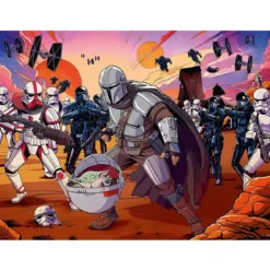 the mandalorian face off - puzzle 200 pezzi xxl