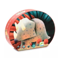 theo il dinosauro - puzzle 24 pezzi silhouette