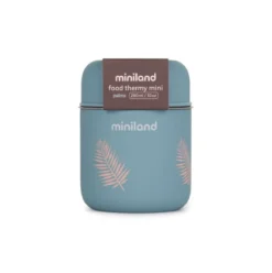 thermos per solidi mini 280ml con palme azzurro