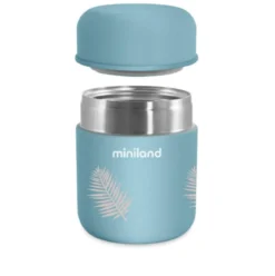 thermos per solidi mini 280ml con palme azzurro