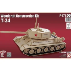 t-34 - kit di costruzioni in legno (certificazione fsc)