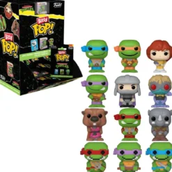 tmnt - teenage mutant ninja turtles 1 personaggio assortito 3cm - funko pop bitty
