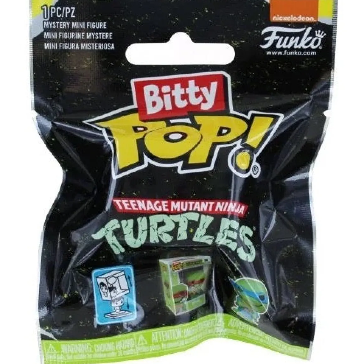 tmnt - teenage mutant ninja turtles 1 personaggio assortito 3cm - funko pop bitty