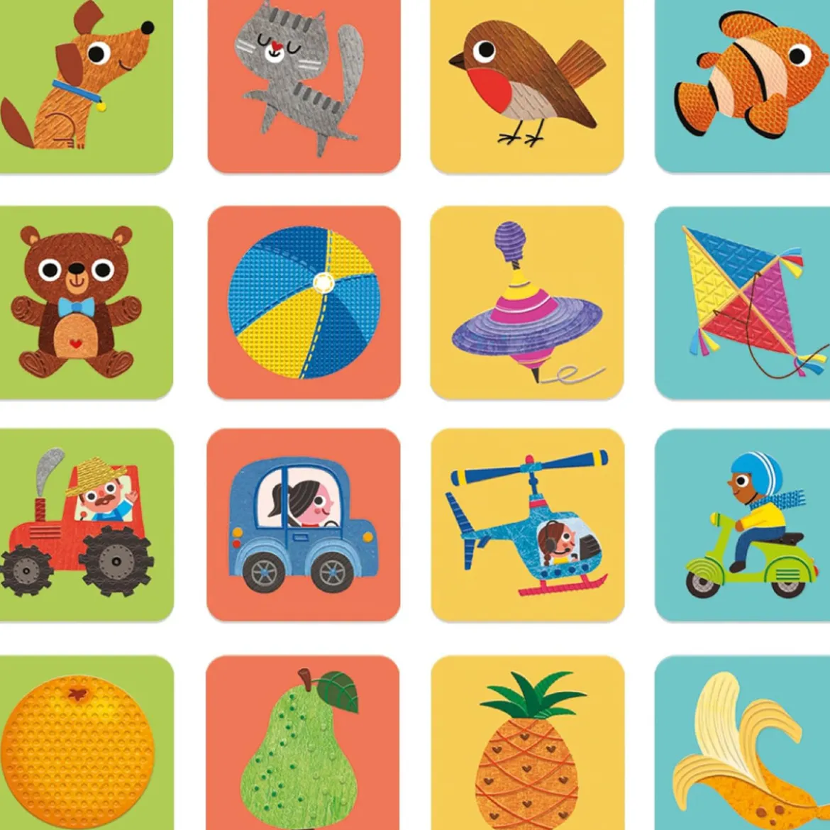 tocca e gioca - memo sensoriale dei piccoli