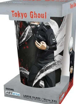 tokyo ghoul - bicchiere 400ml - kaneki & mask