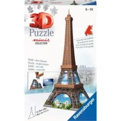 tour eiffel - puzzle 3d minis collection