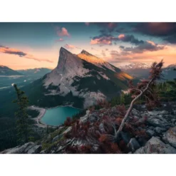tramonto in montagna - puzzle 1000 pezzi