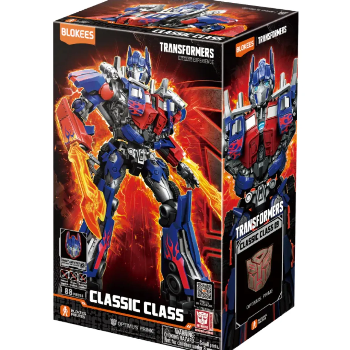 transformers - classic class 09 - optimus prime (2007) - 88pz - light-up eyes e chest