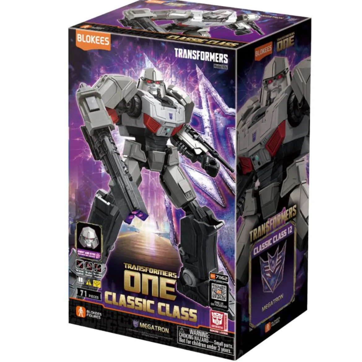 transformers one - classic class 12 - megatron - 71pz - light-up eyes e chest