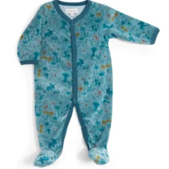 tutina intera in ciniglia blu savana, sous mon baobab moulin roty tg. 1 mese