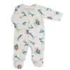 tutina intera in cotone blu ghepardo, sous mon baobab tg. 1 mese