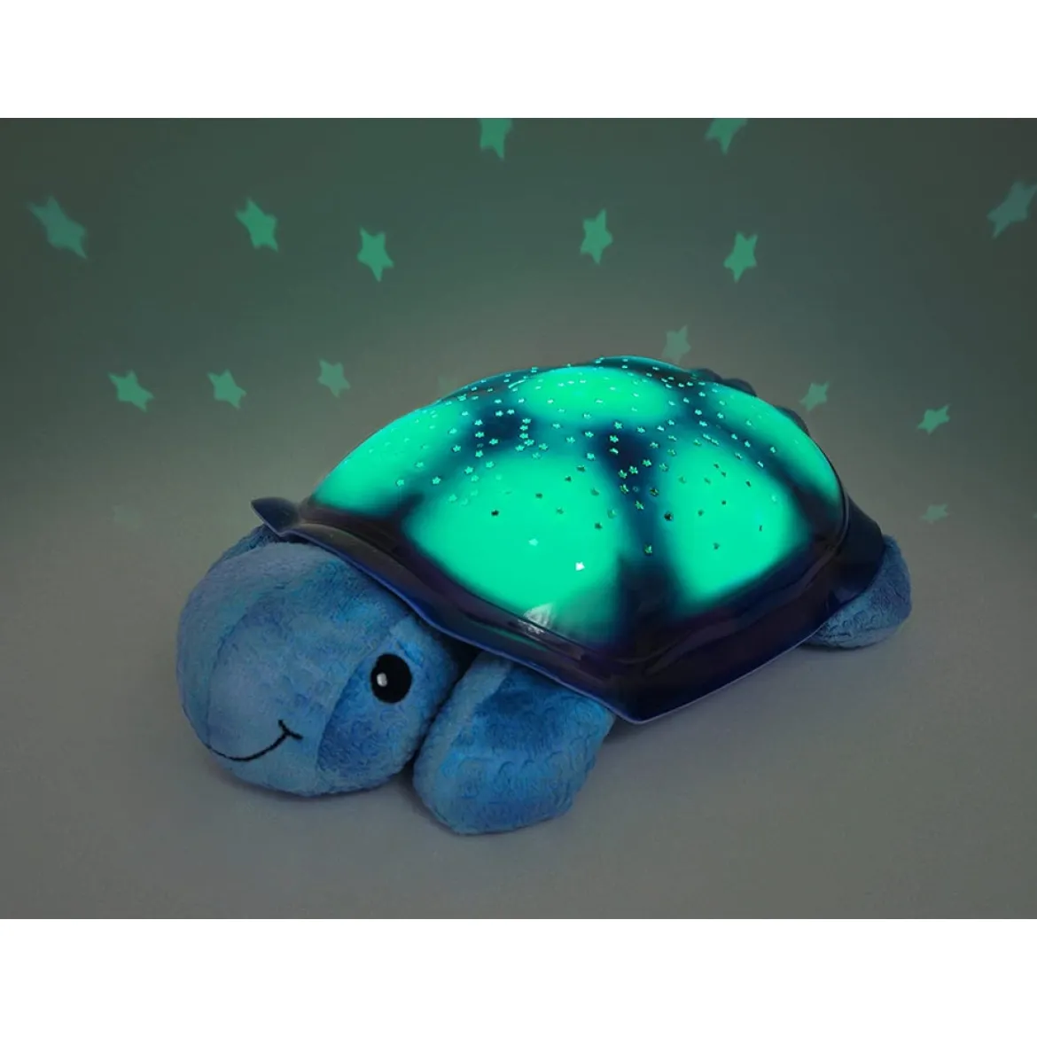 twilight turtle blu - tartaruga peluche con proiettore di cielo notturno stellato