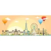 un giorno a parigi - puzzle 1000 pezzi panorama