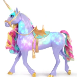 unicorn academy - rainbow light-up wildstar - unicorno 28cm