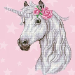 unicorn - diamond dotz intermediate 49298 32x32cm