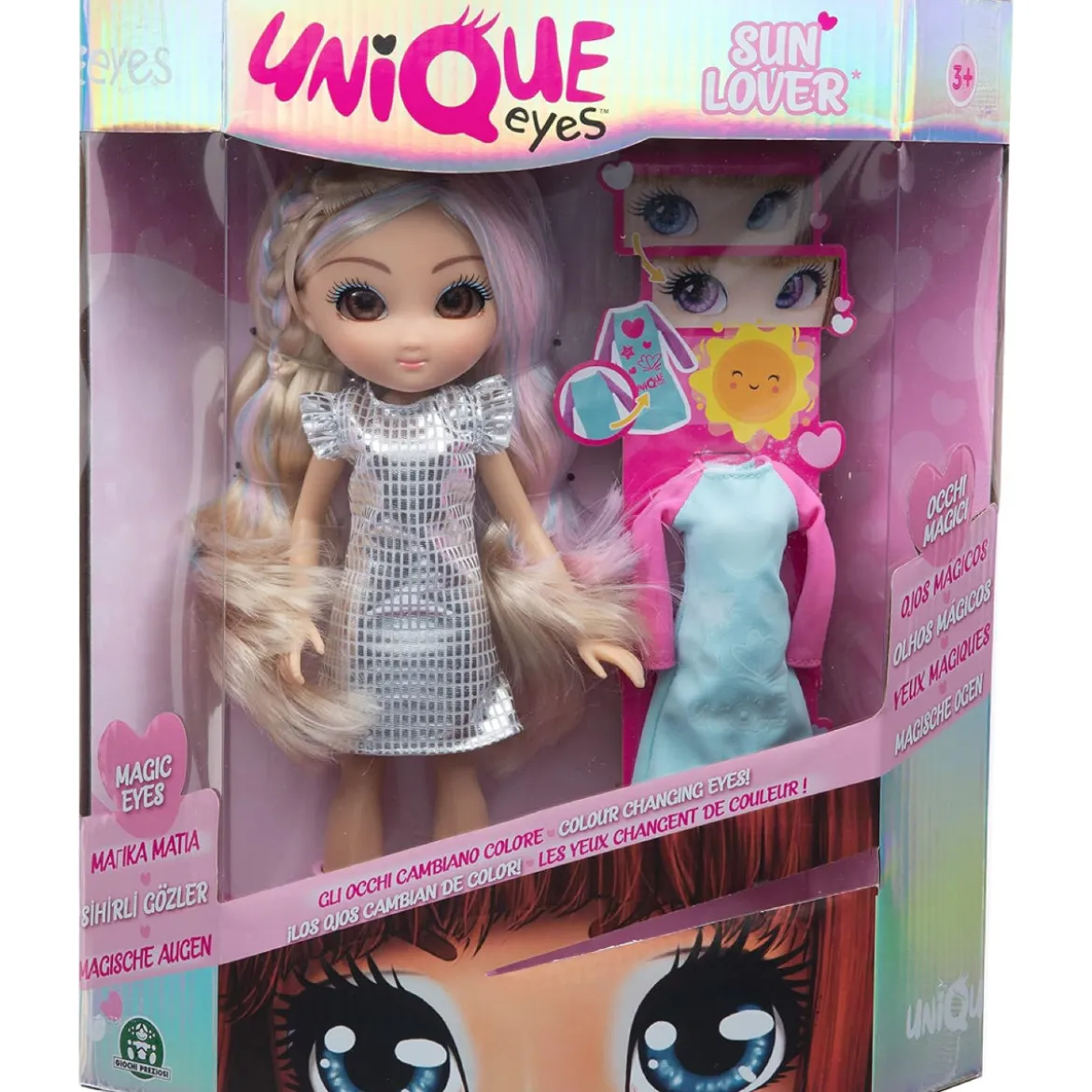 unique eyes - magic eyes sun lover - rebecca - fashion doll 25cm