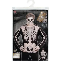 uomo scheletro - maglia a maniche lunghe taglia m-l