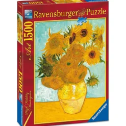 van gogh: vaso con girasoli - puzzle 1500 pezzi