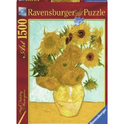 van gogh: vaso con girasoli - puzzle 1500 pezzi