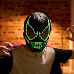 venom - maschera elettronica che si illumina al buio