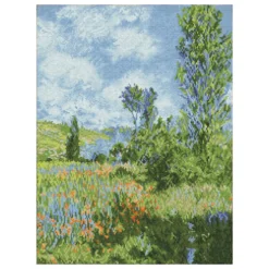 view of vetheuil - claude monet - diamond dotz intermediate dd12.069 52x52cm