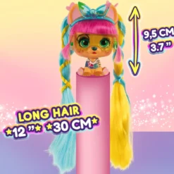 vip pets - color boost - animaletto con lunghi capelli ed accessori - modello assortito