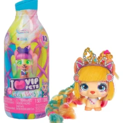 vip pets - color boost - animaletto con lunghi capelli ed accessori - modello assortito