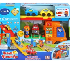 vroom vroom go - maxi camion trasportatore 3 in 1