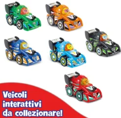 vroom vroom go - veicoli da corsa - 1pz assortito