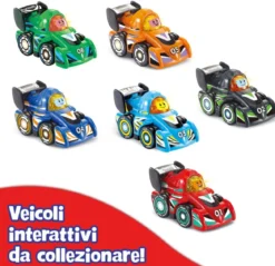 vroom vroom go - veicoli da corsa - 1pz assortito
