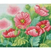 watercolor poppies - diamond dotz squares dq8.024 37x30cm