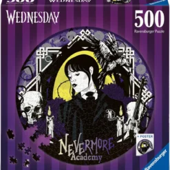 wednesday - nevermore academy - puzzle 500 pezzi