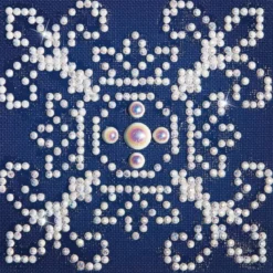 white on blue - diamond dotz beginner dd1.003