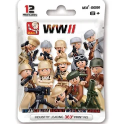 wwii seconda guerra mondiale - personaggio con accessori - bustina singola