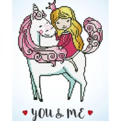 you and me - diamond dotz intermediate dd6.004 30x40cm